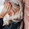 Hang Onto Love Pearl Headband In Black Image - 1