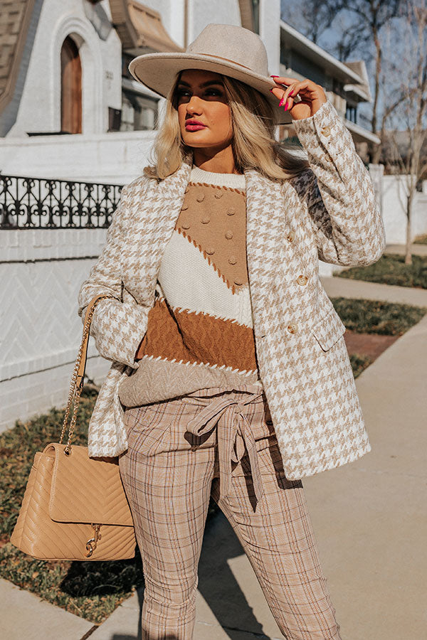 Milan Hopes Houndstooth Blazer