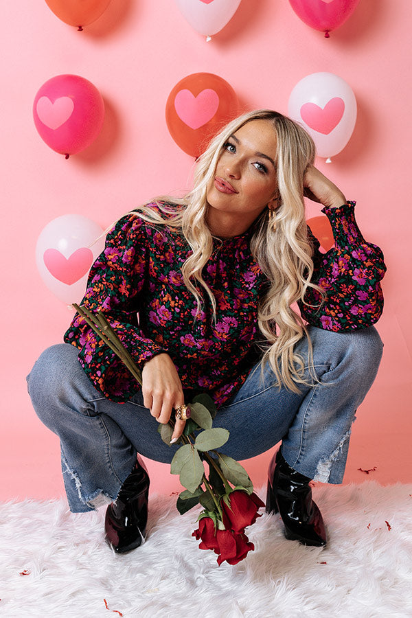 Make It Magical Floral Shift Top