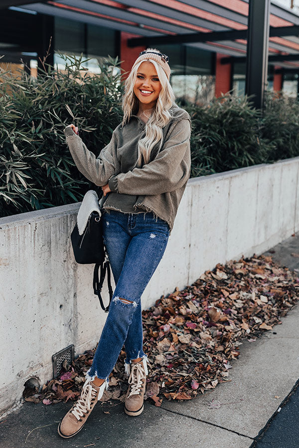 Amazing Style Sweatshirt in Martini Olive Image - 2