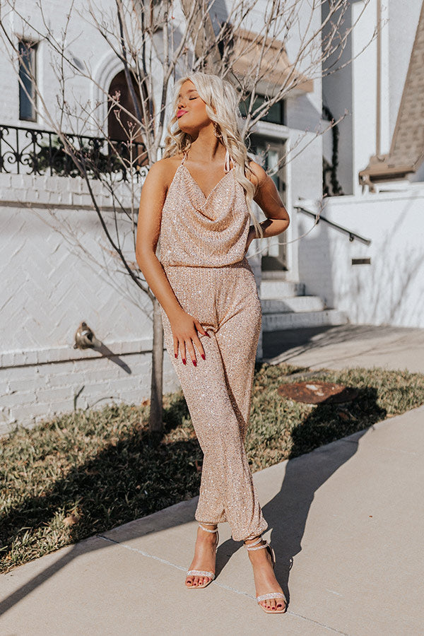 Au Revoir Sequin Jumpsuit Image - 2