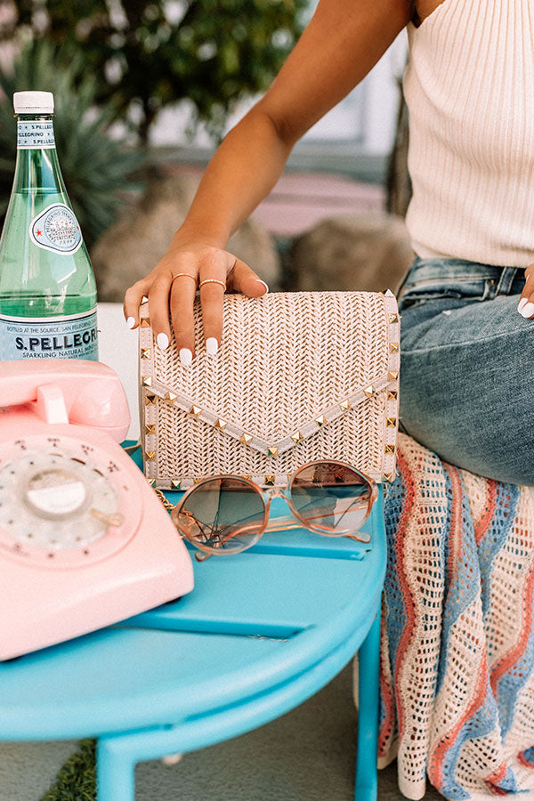 Cosmo Twist Woven Clutch Image - 1