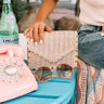 Cosmo Twist Woven Clutch Image - 1