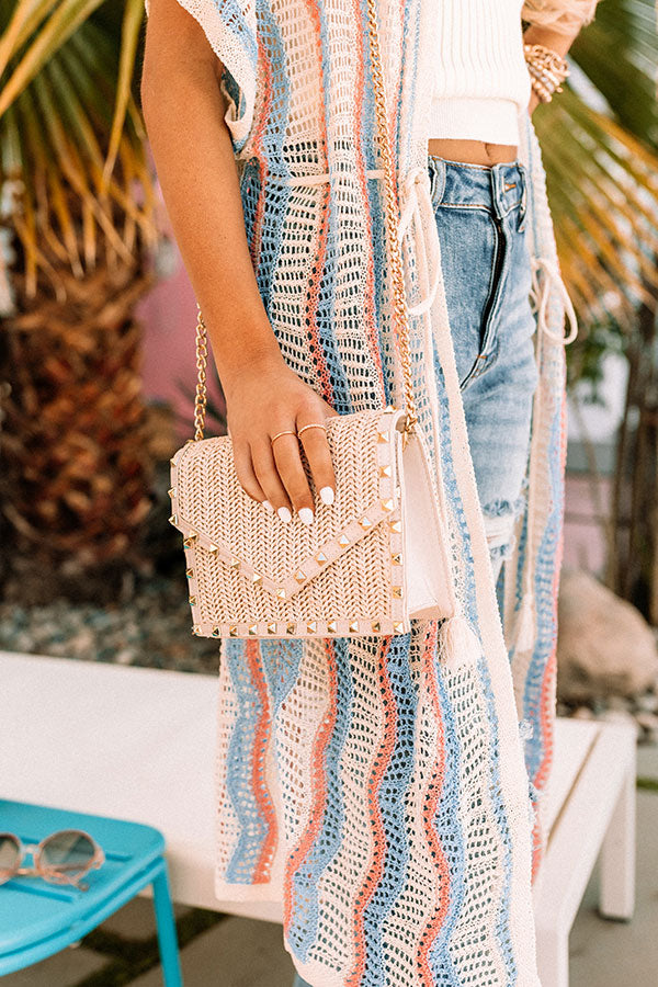 Cosmo Twist Woven Clutch Image - 4