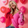 Electric Love Twist Front Sweater Image - 1
