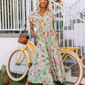 Happiest Days Floral Midi In Green Image - 1