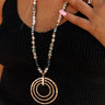 Forgotten Paradise Semi Precious Necklace In Grey Image - 1
