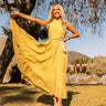 Hibiscus Kisses Midi In Primrose Yellow Image - 1