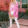 Electric Love Satin Shift Top Image - 1