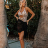 Beachy Villa Mesh Sarong in Black Image - 1