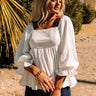 Weekly Date Shift Top In White Image - 1