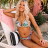 Poolside Escape Halter Bikini Top in Pink Image - 1