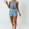 Running After You Shorts In Airy Blue Image - 1