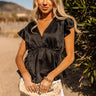 Blissful Moment Babydoll Top In Black Image - 1