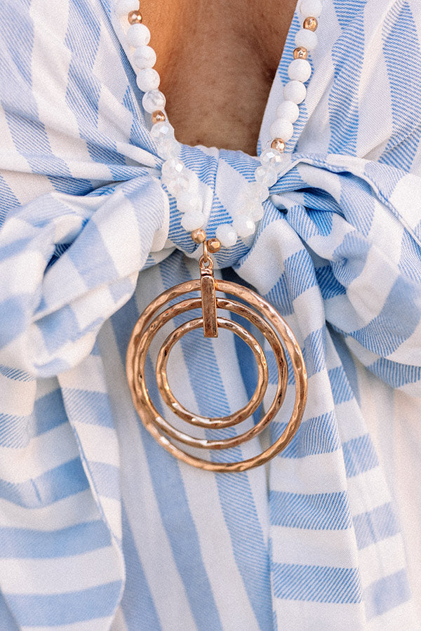 Forgotten Paradise Semi Precious Necklace In White Image - 2