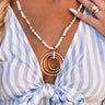 Forgotten Paradise Semi Precious Necklace In White Image - 1
