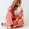 Flying To France Velour Pants Curves Image - 1