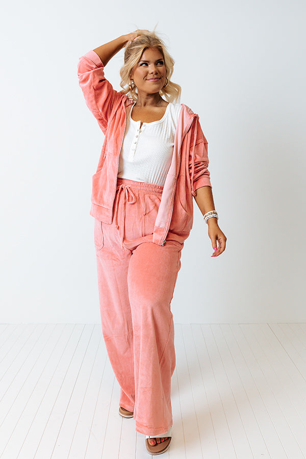 Flying To France Velour Sweater Curves