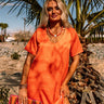 Clever And Kind Shift Dress In Tangerine Image - 1