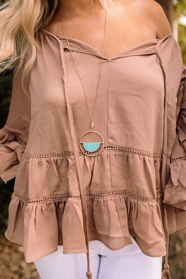 Courage Within Semi Precious Necklace In Turquoise Image - 2