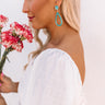 Sea Twirls Earrings In Aqua Image - 1