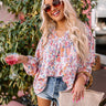 Feeling Elated Shift Top In Rose Image - 1