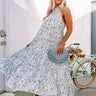 Fabulous Time Tiered Midi In Blue Image - 1