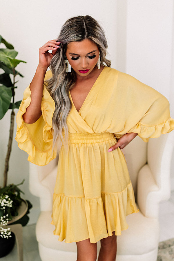 Daytona Date Night Dress In Primrose Yellow
