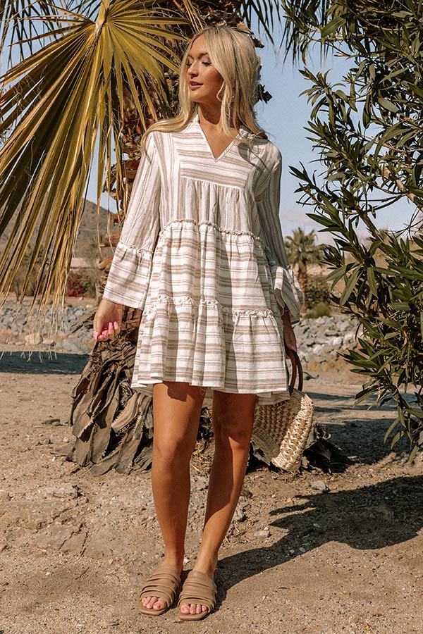 Florida Bound Shift Dress In Birch