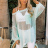 Only Sunshine Knit Top In Aqua Image - 1