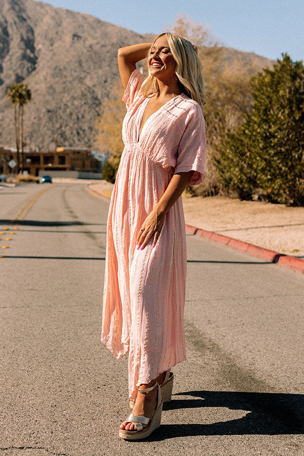Huntington Beach Day Maxi In Pink Image - 2