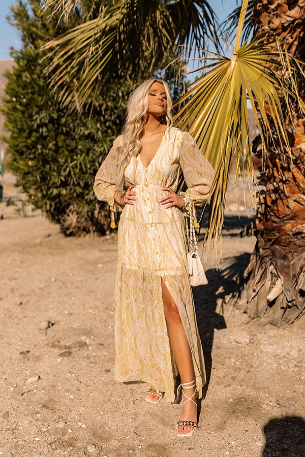Hidden Paradise Paisley Maxi Image - 2