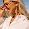 Getting Inspired Earrings In Beige Image - 1
