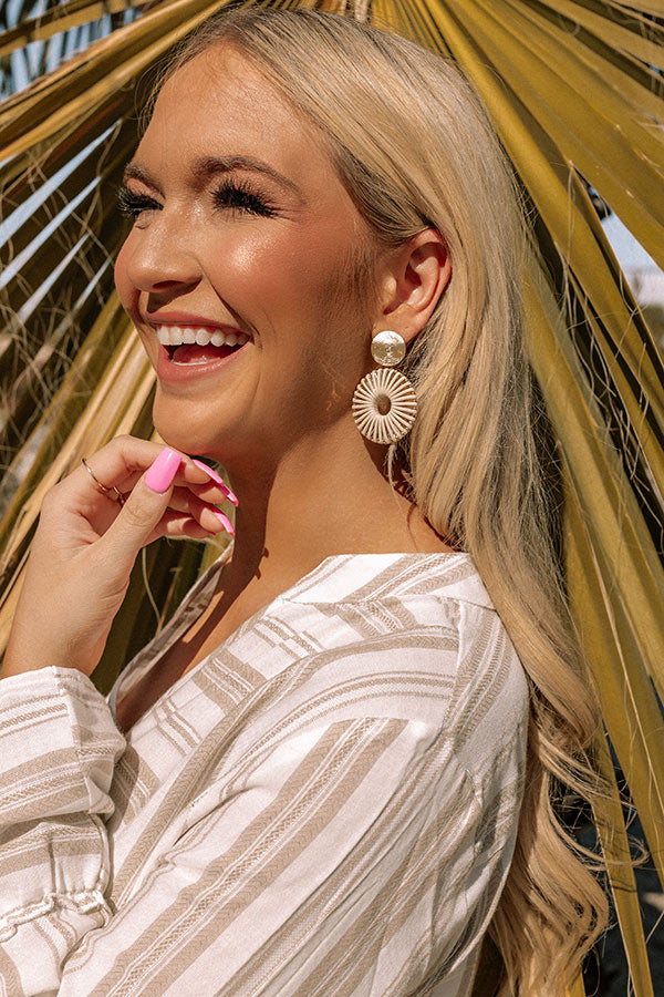 Sending Good Luck Earrings In Ivory