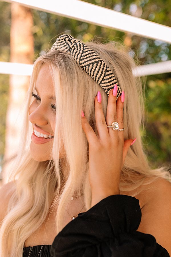 Steps To The Beach Raffia Headband Image - 1