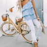 Send Me A Letter Stripe Top Image - 1