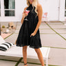 Sun Glow Shift Dress In Black Image - 1