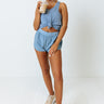 Back At It Again Shift Tank In Airy Blue Image - 1