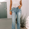 The Glenda Midrise Distressed Flare Image - 1