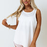 Daily Basis Shift Tank In White Image - 1