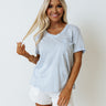 Clever And Kind Tee In Sky Blue Image - 1