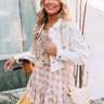 Famous Forever Distressed Denim Jacket In White Image - 1