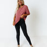 High Noon Shift Tee In Rustic Rose Image - 1