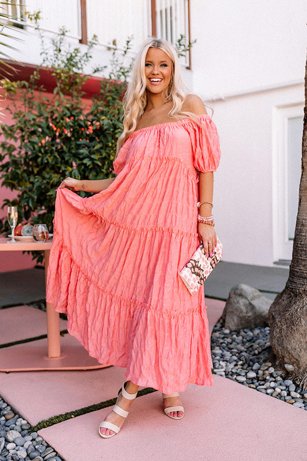 Mind On Mykonos Maxi In Pink