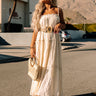 Take Me To Taos Ruffle Midi In Cream Image - 1