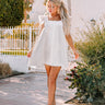 Bubbly Personality Shift Dress in White Image - 1
