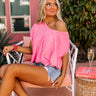 Unwind And Relax Shift Tee In Pink Image - 1