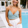Tampa Nights Crochet Bralette In Pear Image - 1