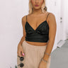 Tampa Nights Crochet Bralette In Black Image - 1