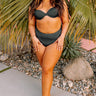 Just Add Water High Waist Bikini Bottom in Black Curves Image - 1